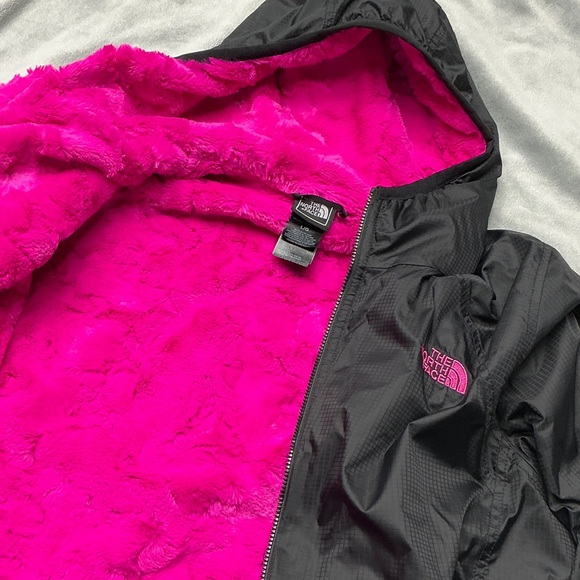 The North Face Black Jacket with Pink minky fleece interior - Picture 3 of 5